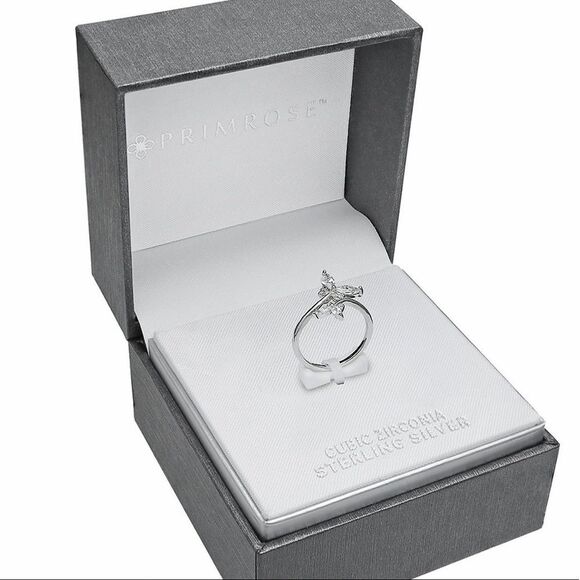 Sterling Silver Cubic Zirconia Butterfly 🦋 Ring - Picture 6 of 6